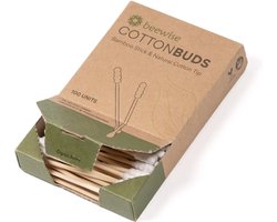 Beewise Cotton Buds - Bamboo biologische wattenstaafjes - 5 PACK - 1.000 bamboe wattenstaafjes!