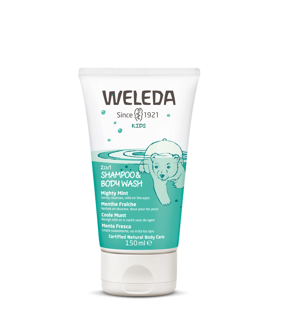 Weleda Kids 2-in-1 Shampoo & Body Wash Coole Munt