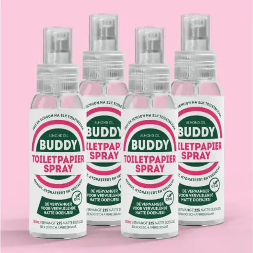 The Good Brand - 4 x Buddy Toiletpapierspray (4 x 100 ml.)