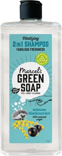 Marcel's Green Soap Shampoo & Conditioner 2 in 1 Mimosa & Black Currant 300 ml.