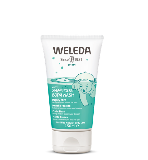 Weleda Kids 2-in-1 Shampoo & Body Wash Coole Munt