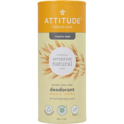 Attitude Oatmeal Sensitive Natural Care Deodorant Argan Oil